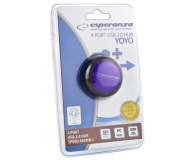 Esperanza HUB USB 2.0 YOYO FIOLETOWY - 1398468 - zdjęcie 2